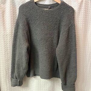 SKIMS Charcoal Crew Neck Sweater